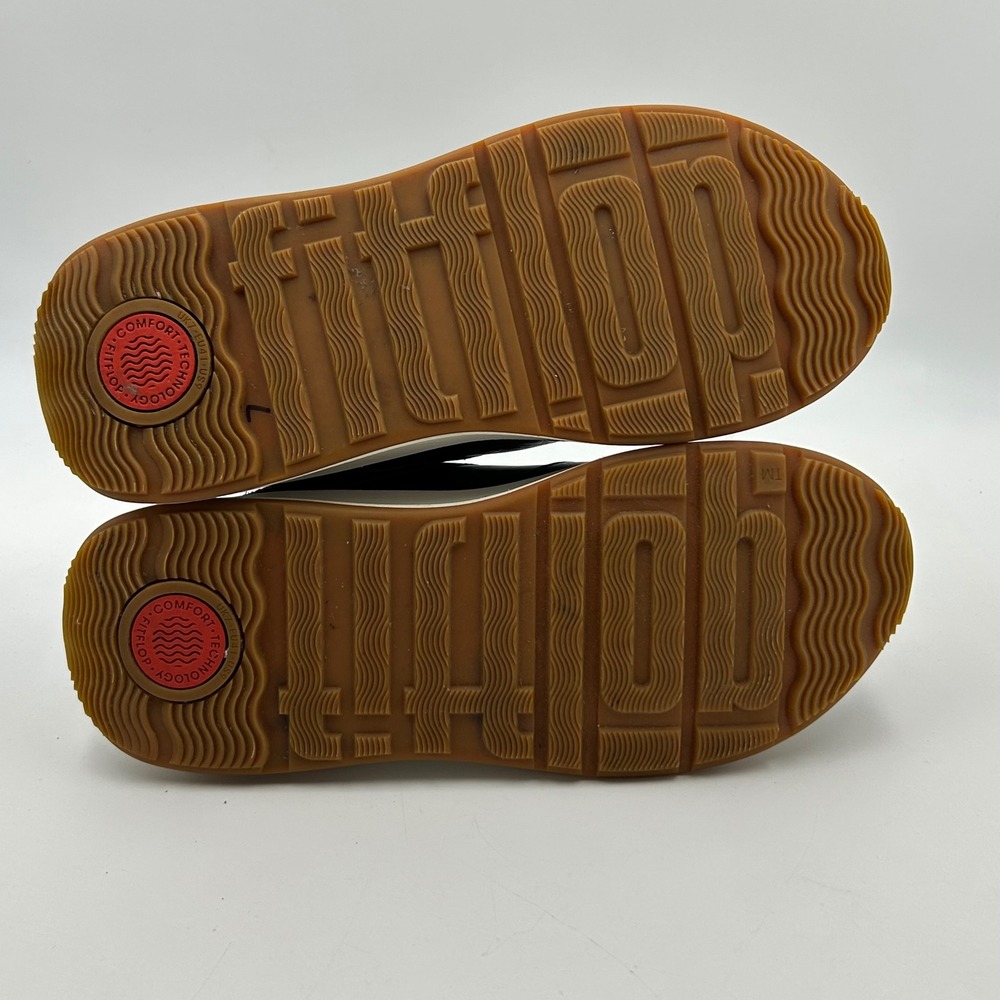 FitFlop Vitamin FF Sneakers Womens Sz 9 Navy Blue Leather Suede Comfort Walking - Picture 7 of 9